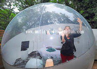 होटल के लिए दो सफेद सुरंग के साथ अर्ध पारदर्शी Inflatable बुलबुला तम्बू