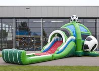 आउटडोर पीवीसी Inflatable खेल खेल / फुटबॉल बाउंसर स्लाइड कॉम्बो