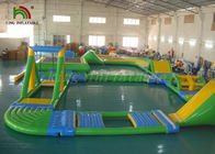 बच्चों के लिए रंगीन झटका पानी पार्क / आउटडोर Inflatable पानी पार्क