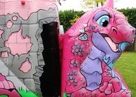 पीवीसी गुलाबी ड्रैगन कार्टून राजकुमारी कॉम्बो Inflatable उछाल हाउस छत बच्चों के साथ खेलते हैं