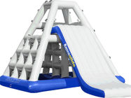 पार्क के लिए वयस्कों के लिए 3.7 एमएचएच Inflatable फ्लोटिंग वॉटर स्लाइड EN71 प्लेटो पीवीसी