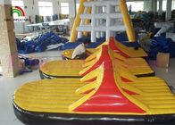 पीले / लाल पीवीसी तिरपाल पानी के खेल के लिए Inflatable पानी खिलौना / विशाल जूते